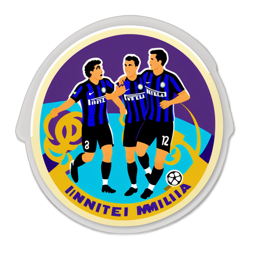 Ilustração da cena da famosa partida entre Inter de Milão e Fiorentina, destacando os torcedores