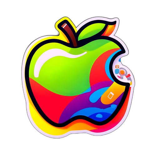 Adesivo Stiloso con Logo Apple