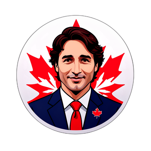 Minimalist na Larawan ni Justin Trudeau
