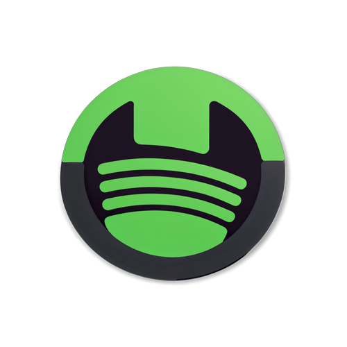 Diseño de sticker con datos estadísticos de Spotify Wrapped 2024