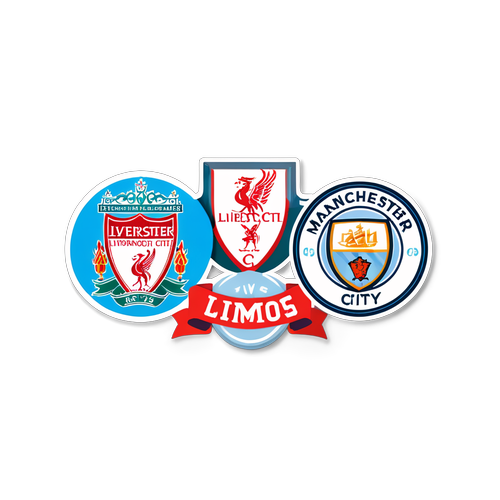 Stiker Bergaya Vintage Manchester City vs Liverpool