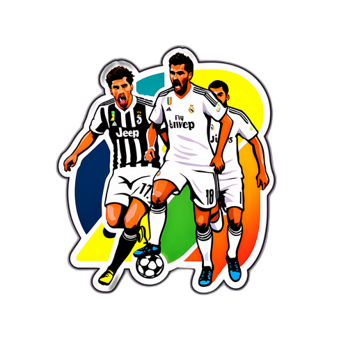 Jännittävä hetki Real Madrid - Juventuksen ottelusta