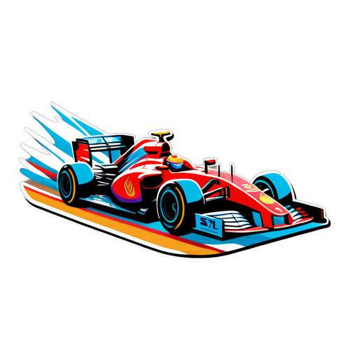 Shocking Speed! F1 Car Sticker That Will Rev Up Your Passion for Racing!