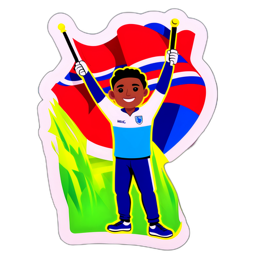 Arte de um Torcedor Vibrante do Milionários