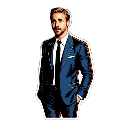 Ryan Gosling elegáns öltönyben