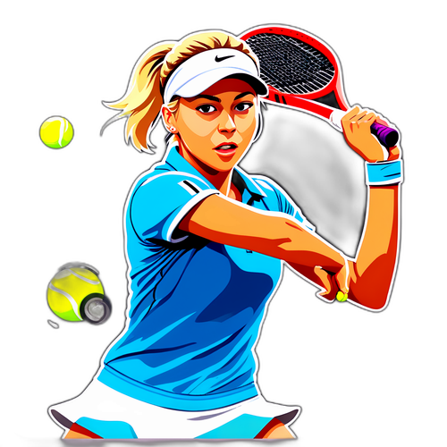 Samolepka vítězství v tenise