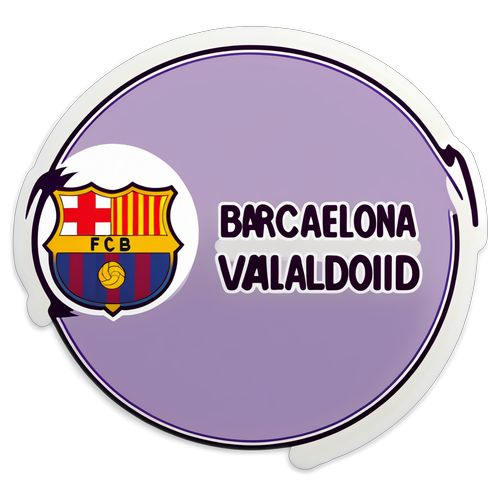 ¡Día de Fútbol! Sticker del Partido Barcelona vs Valladolid