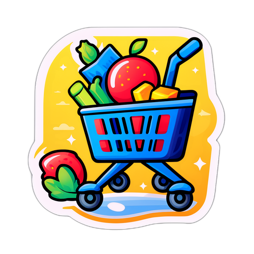 现代购物趋势贴纸