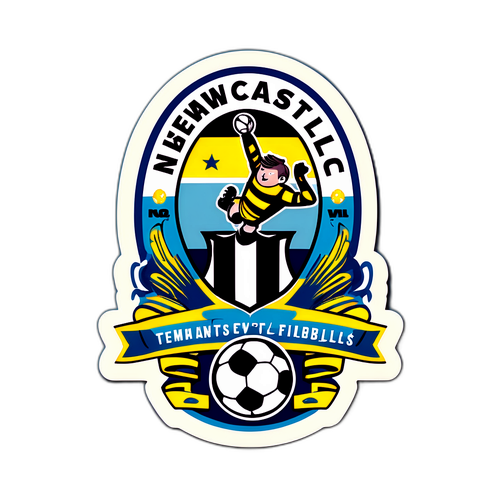 Sticker ya Kizazi cha Kale ya Mchezo wa Newcastle