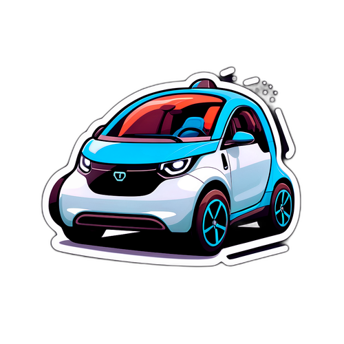 Yüksek Teknolojilere Sahip Elektrikli Araç Stickeri