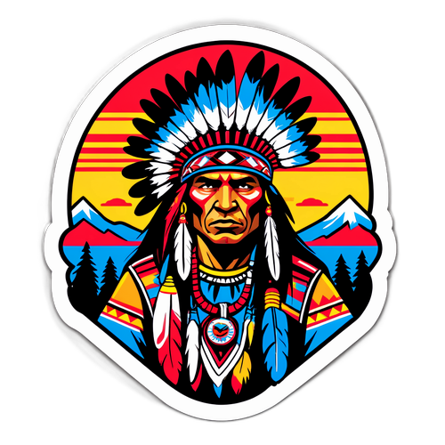 Waldrep Braves Warrior Sticker