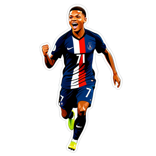 Mbappé Fête Son But ! Découvrez La Magie Éblouissante du Numéro 7 !