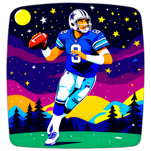 Dynamic Tribute to a Star Quarterback