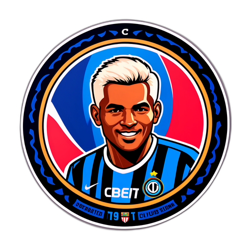 Autocolant vibrant dedicat spiritului echipei Inter