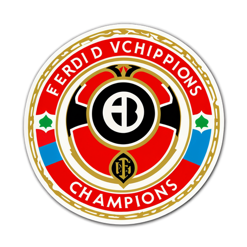 Sticker mostrando el logo de Feyenoord, con el texto 'Eredivisie Champions'