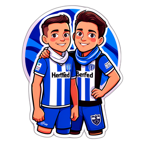 Sticker ya Mashabiki wa Hertha na Bielefeld