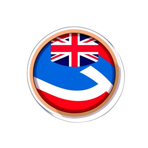 Eleganter Sticker mit den Nationalflaggen von Nordirland und Luxemburg