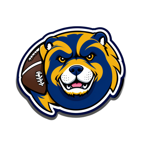 Unleash Your Inner Panther: Show Your True Pitt Pride with This Epic Football Sticker!