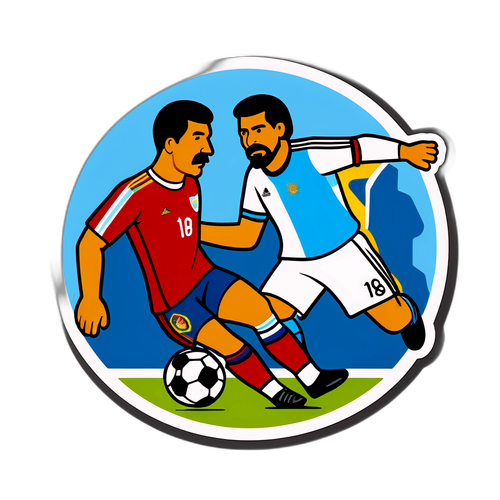 Match de football entre l'Argentine et le Venezuela