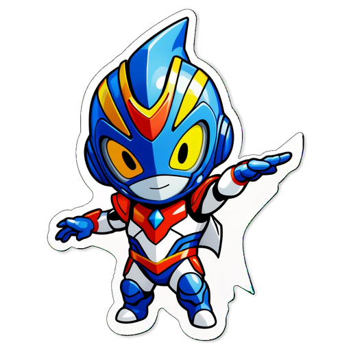 Cute Ultraman Zero Sticker