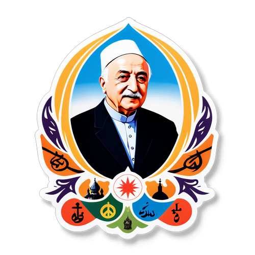 Fethullah Gülen: Der Friedensstifter umgeben von spirituellen Symbolen – Eine überraschende Botschaft!