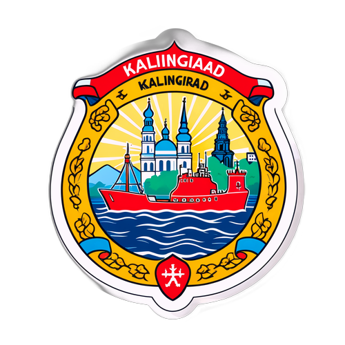 Наклейка с символами Калининграда