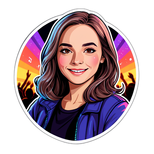 Sticker de Emilia Mernes en un concierto