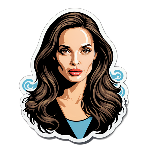 Ilustración de Angelina Jolie
