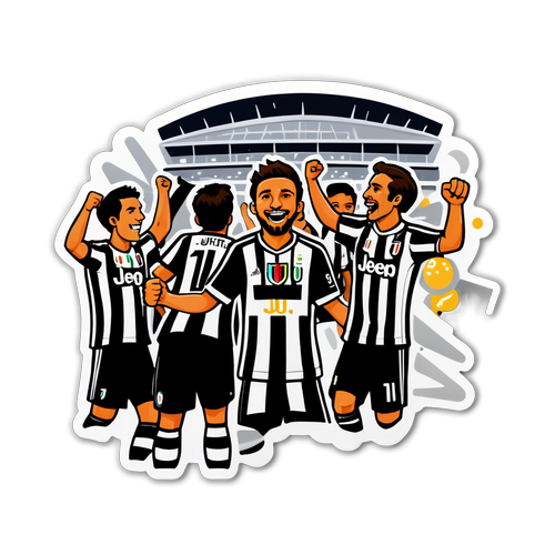 Fröhliche Juventus-Fans bei der Feier
