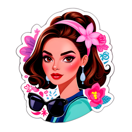 Chic og stilren klistremerke design