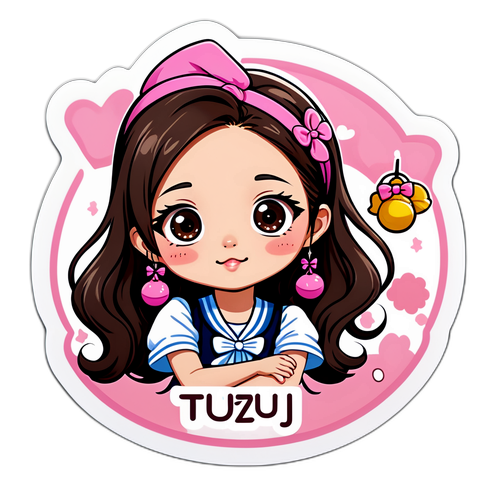 可愛的Tzuyu貼紙