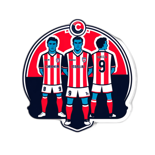 A Cremonai és Cagliari csapatok stilizált elnökei