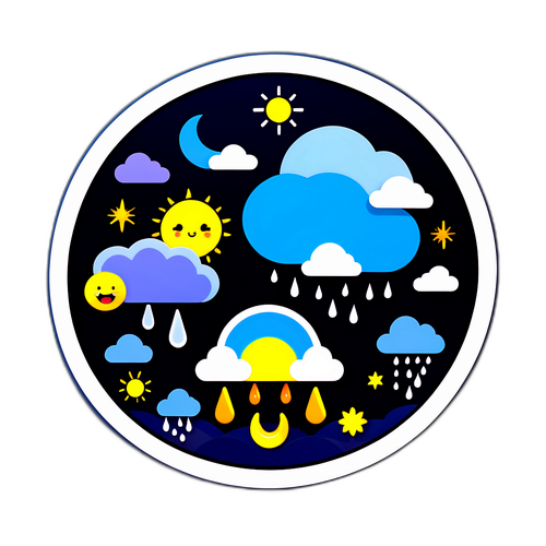 Stiker Cuaca Interaktif