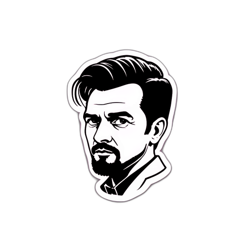 Minimalistischer Sticker zur Feier von Hans Peter Wild