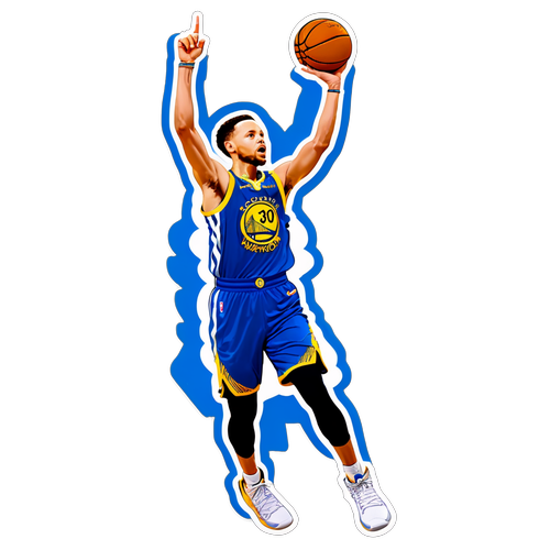 Sticker ni Stephen Curry sa Paghahagis ng Tatlong Puntong Shot