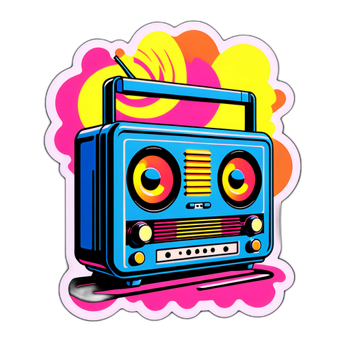 Ретро-стикер з елементами 90-х