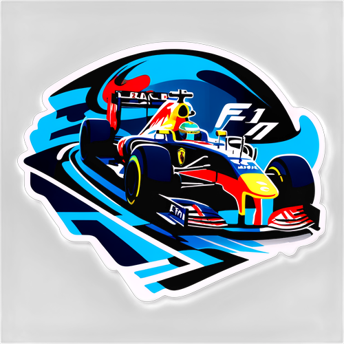 F1 TV Klistermärke med Racingikoner