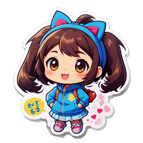 ちこちゃんのかわいいステッカー