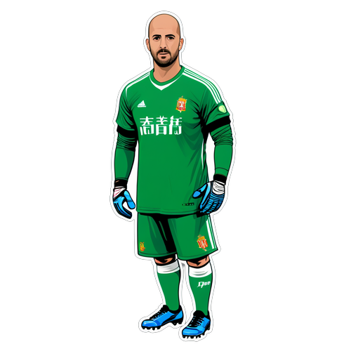 Pepe Reina în postură eroică