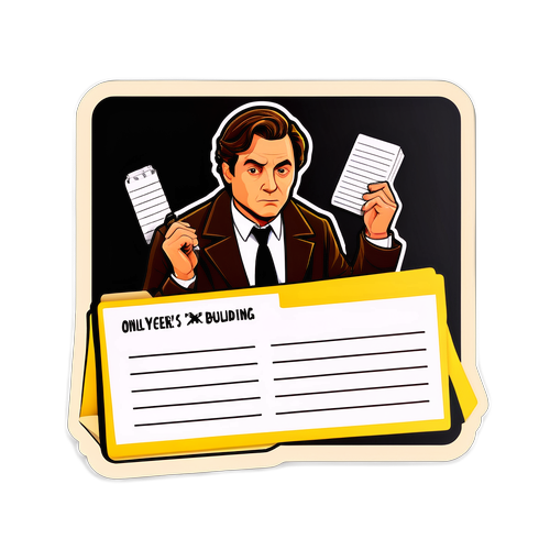 Detective's Notepad Mystery Sticker