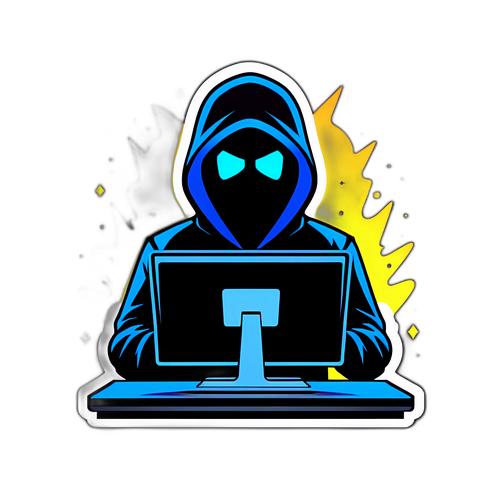 Aderente de um hacker em um ambiente escuro