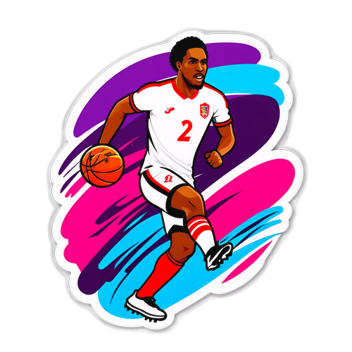 Autocollant Semenyo avec son numéro de maillot