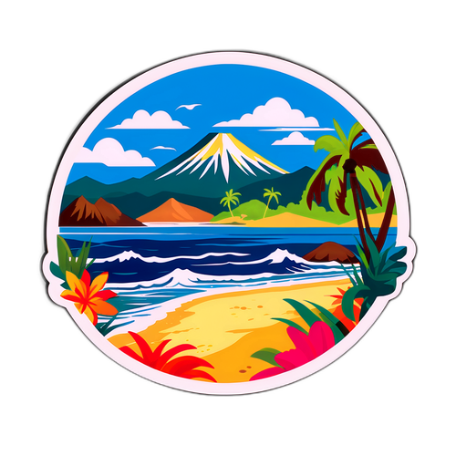 Fargerik Costa Rica Landskap