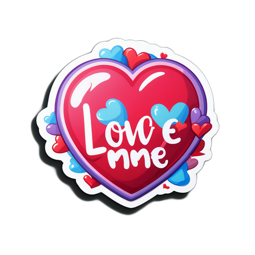 Autocollant romantique "Love Me Love Me 2"