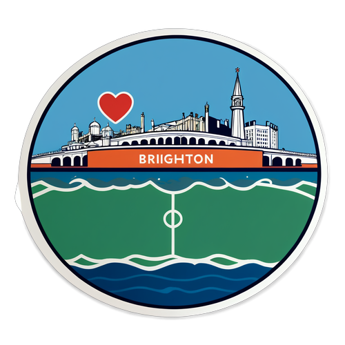 Brighton'un Futbol Tutkusu ve Deniz Manzarasıyla Dolu Bu Stickerla Şehrinizi Yansıtın!