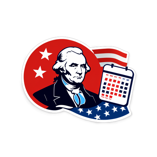 Presidents Day Symbolism Sticker