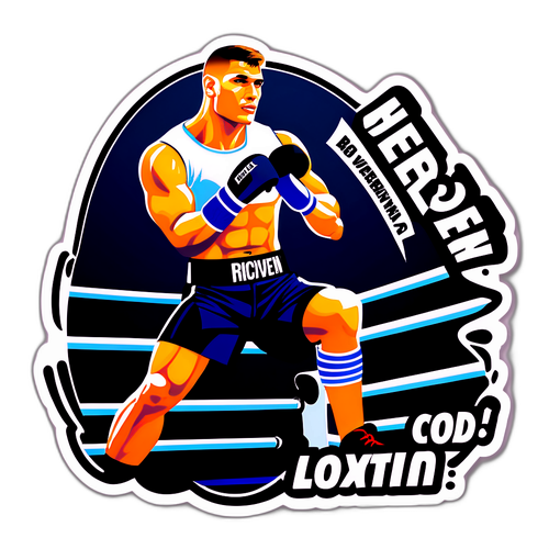 Sticker van Rico Verhoeven in krachtige pose