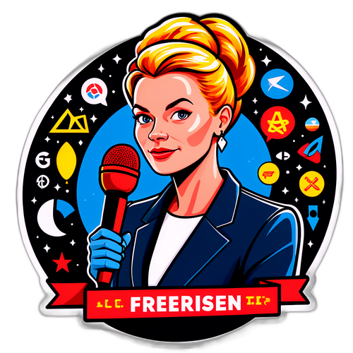 Inspirerende Mette Frederiksen Sticker
