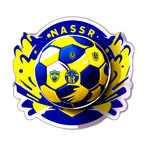 Fotball med Al Nassr-logo