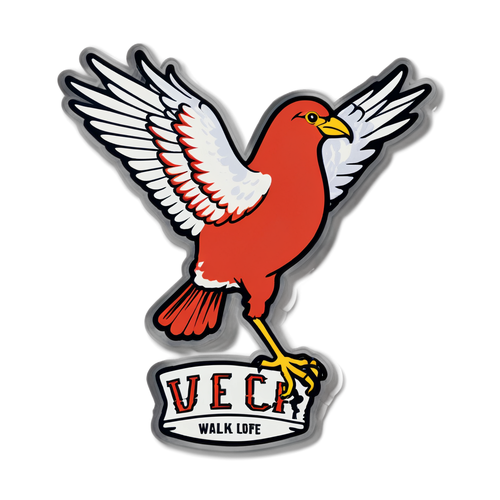 Vintage Patch Design ng Liverpool Bird